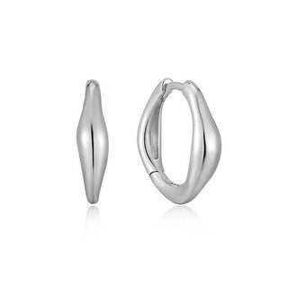 Kopen zilver ANIA HAIE Making Waves | Wave Huggie Hoop Earrings