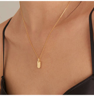 ANIA HAIE Glam Rock | Glam Tag Pendant Necklace