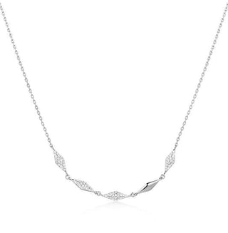 Kaufen zilver Ania Haie AH N027-03G Gezeiten-Abalone-Halbmond-Gliederkette (38–43 cm)