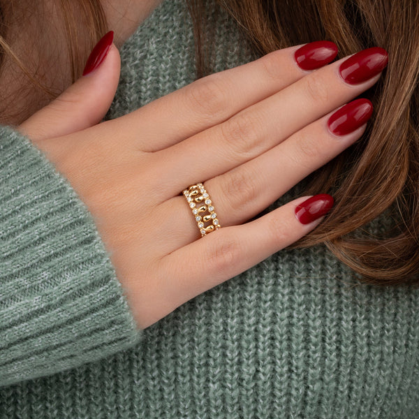 Melano Friends Unite Selina Ring Goldplated (52-60MM)