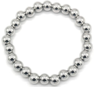 Bijoutheek Armband (Sieraad) Balls 8mm Elastiek One Size