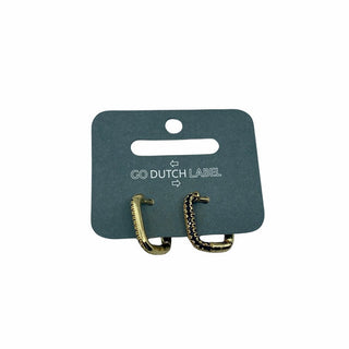 Koop antraciet Go Dutch Label Earrings Oval Hoop stones