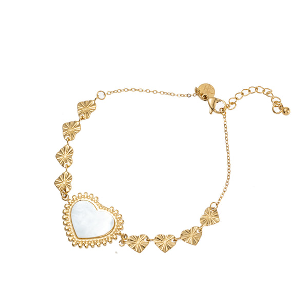 Go Dutch Label Bracelet (Jewelry) pearls heart