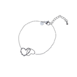 Go Dutch Label Armband (Sieraad) Sparkle Double Heart