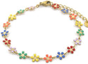Bijoutheek Armband (Sieraad) Bloemen Zomer Multi