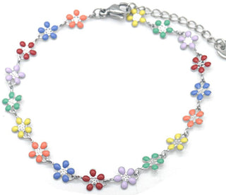 Bijoutheek Armband (Sieraad) Bloemen Zomer Multi