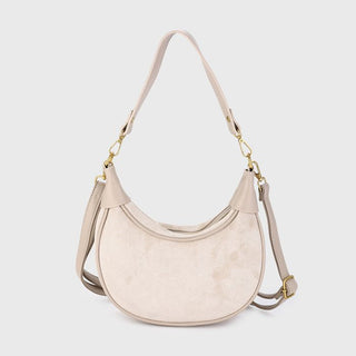 Kopen grey Bijoutheek Tas Schouder Halve Maan Suede Look