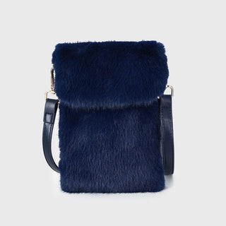 Kopen navy Bijoutheek Tas Telefoon Faux Fur