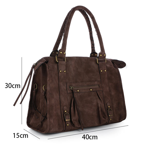 Bijoutheek Tas Multi Pocket Bag Fringe Slierten City Bag Groot