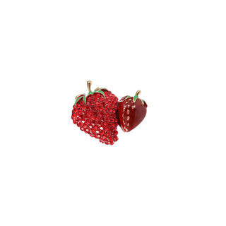 Go Dutch Label Double Strawberry Brooch