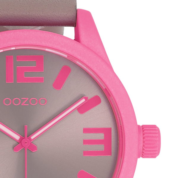 Oozoo Watch with leather strap (48mm)