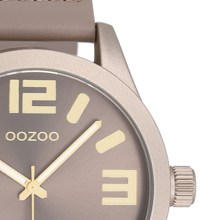 Oozoo Herren-/Damenuhr-C1057 Grau (46 mm)