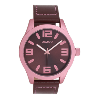 Oozoo Herren-/Damenuhr-C1057 Grau (46 mm)