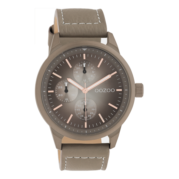 Oozoo Watch with leather strap (48mm)