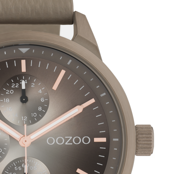 Oozoo Watch with leather strap (48mm)