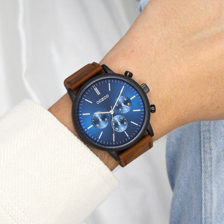 Oozoo Uhr mit Lederarmband (48 mm)