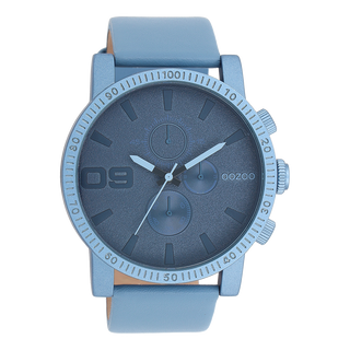 Kaufen blau Oozoo Uhr mit Lederarmband (48 mm)