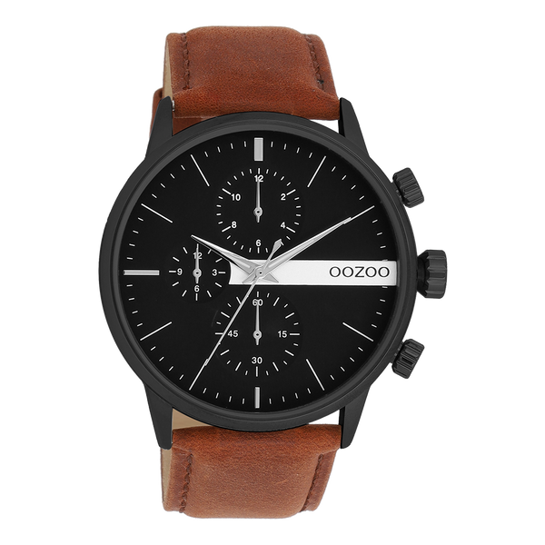 Oozoo Horloge-C11223 cognac (45mm)