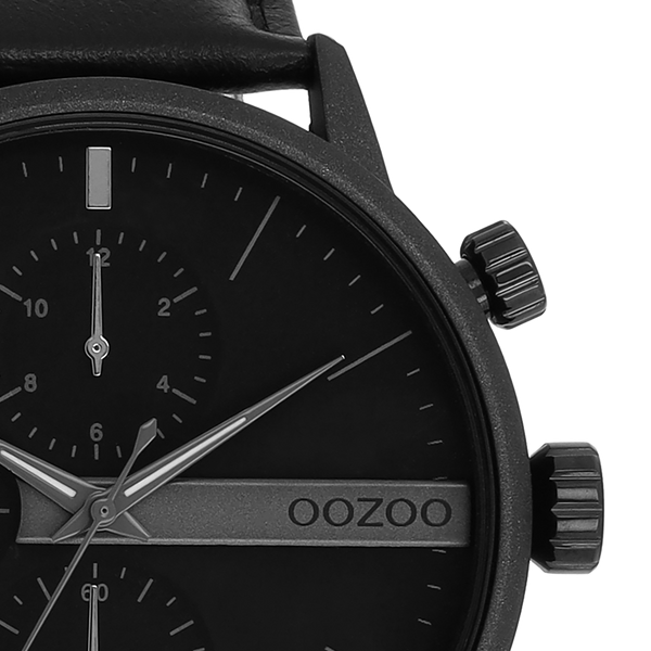 Oozoo Watch-C11224 schwarz (45mm)