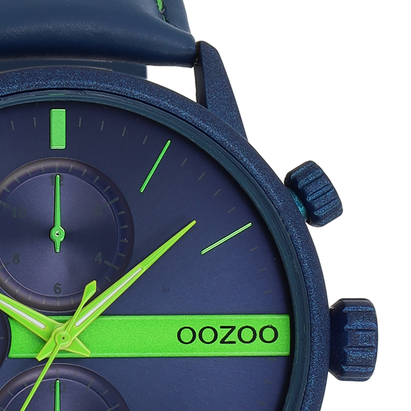 Oozoo Horloge met leren band (45mm)