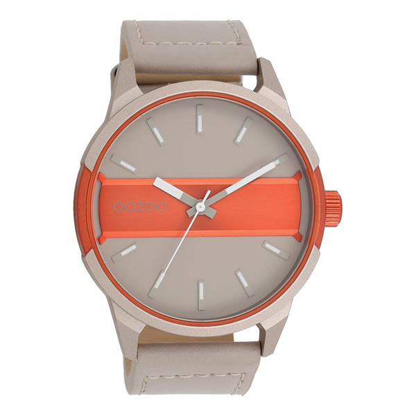 Oozoo Watch with leather strap (48mm)