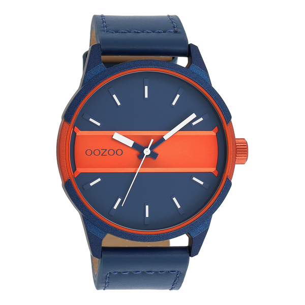 Oozoo Watch with leather strap 48mm Bijoutheek