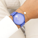 Mineraal blauwe OOZOO horloge met leren band - C11246 (42mm)
