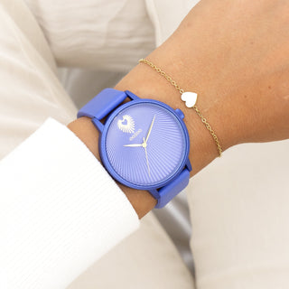 Mineraal blauwe OOZOO horloge met leren band - C11246 (42mm)