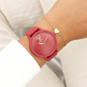 Oozoo Damenuhr mit Lederarmband (42 mm)