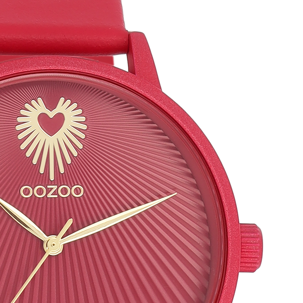 Oozoo Damenuhr mit Lederarmband (42 mm)