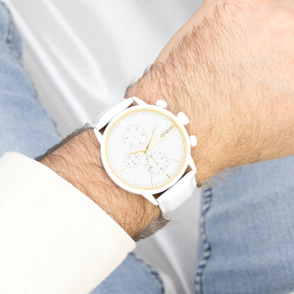 Oozoo Watch with leather strap (48mm)