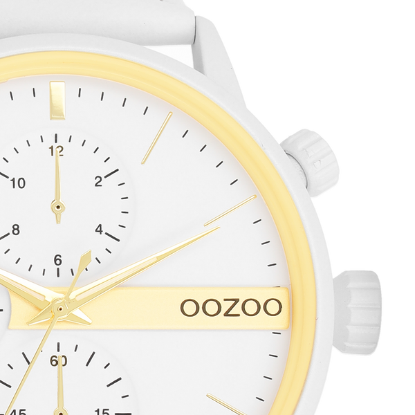 Oozoo Watch with leather strap (48mm)