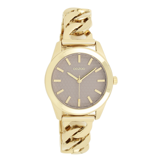 Kopen goud-taupe OOZOO Dames Horloge met petit schakelarmband (32mm)