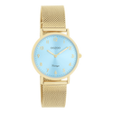 Goudkleurige OOZOO horloge met metalen mesh armband - C20348 (32mm)