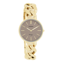 OOZOO dames horloge met grove schakelarmband (32mm)