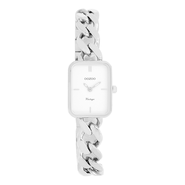 OOZOO dames horloge met grove schakelarmband (26mm)