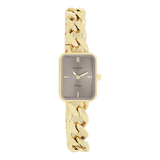 Kopen goud-grijs OOZOO dames horloge met grove schakelarmband (26mm)