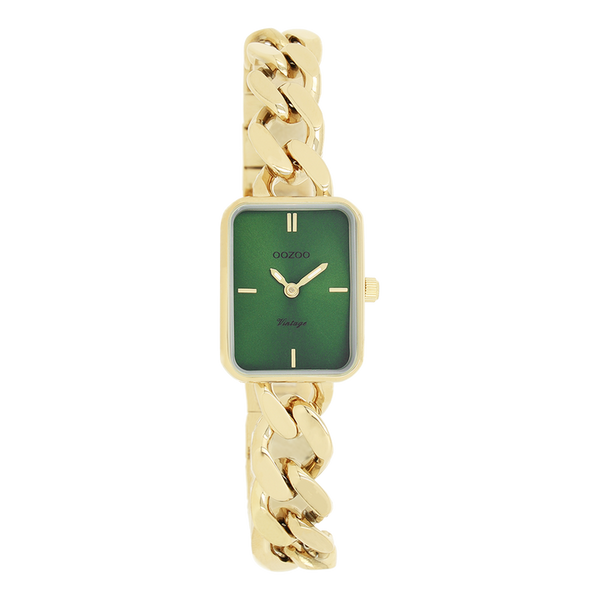 OOZOO dames horloge met grove schakelarmband (26mm)