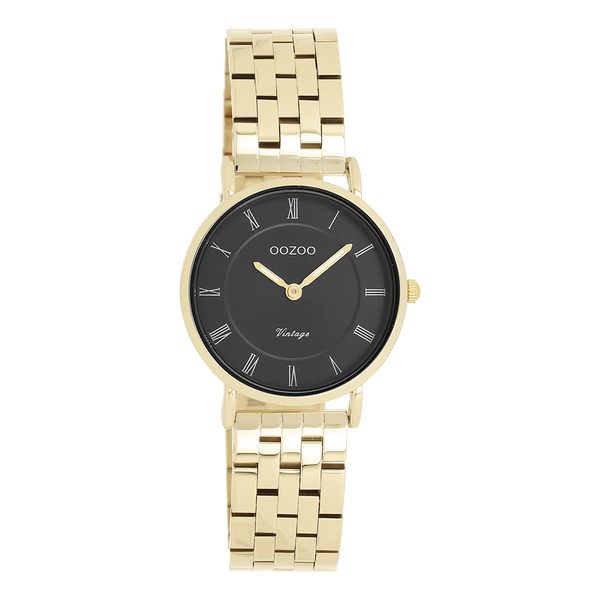 Goudkleurige OOZOO horloge met roestvrijstalen armband - C20378 (28mm)