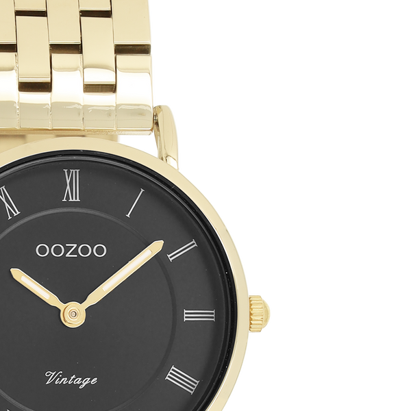 Goudkleurige OOZOO horloge met roestvrijstalen armband - C20378 (28mm)