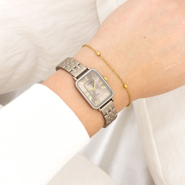 Oozoo Uhr mit Lederarmband (48 mm)