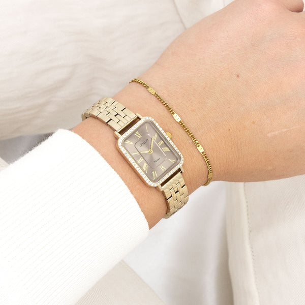 Oozoo Uhr mit Lederarmband (48 mm)