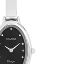 Zilverkleurige OOZOO horloge met bangle - C20461 (32mm)