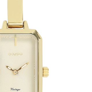 Goudkleurige OOZOO horloge met bangle - C20467 (32mm)