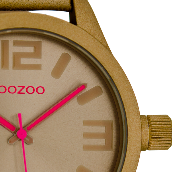 Oozoo Herren-/Damenuhr-C1057 Grau (46 mm)