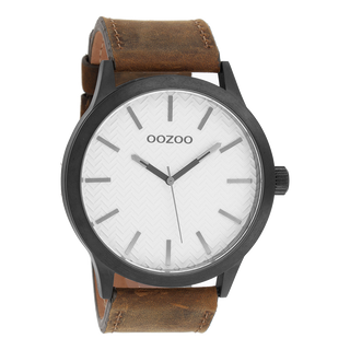 Oozoo Uhr mit Lederarmband (48 mm)