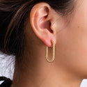 Go Dutch Label Earrings oval hoop