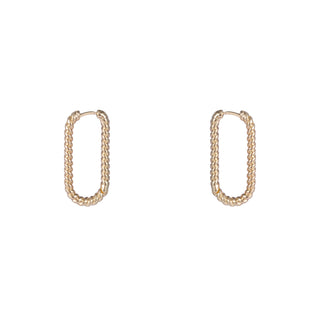 Koop gold Go Dutch Label Earrings oval hoop