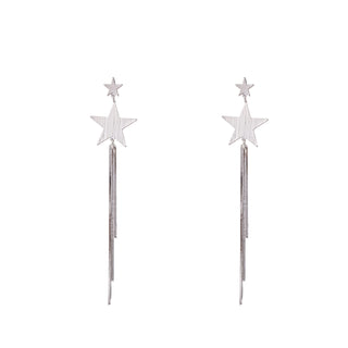 Koop silver Go Dutch Label Star stud earrings waterfall