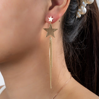 Go Dutch Label Star stud earrings waterfall